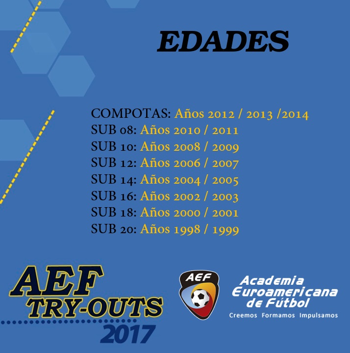 Try Outs 17 Academia Euroamericana De Futbol J